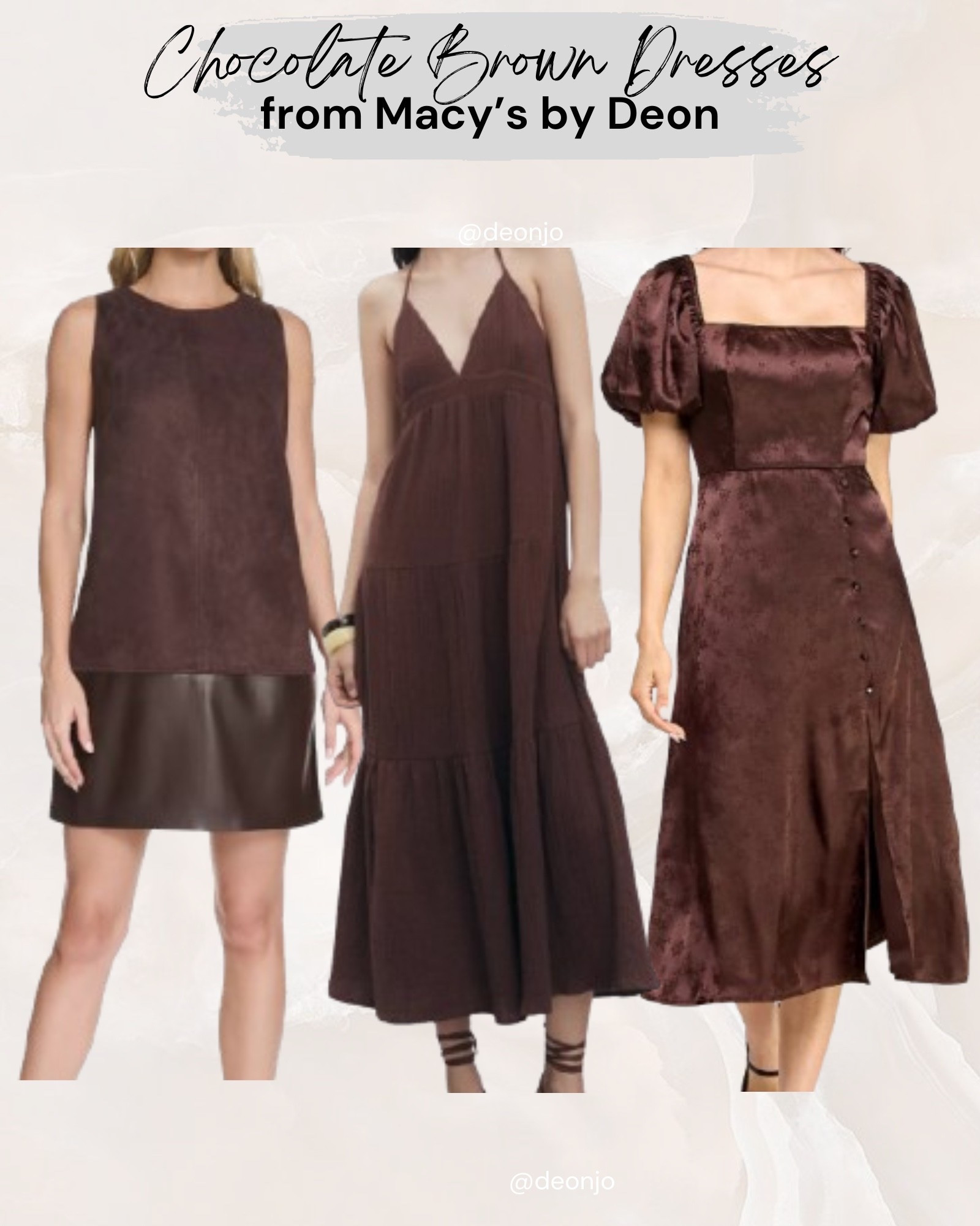 Looking for chocolate brown outfits? Check out these finds from Macy’s 

#LTKGiftGuide #LTKSaleAlert #LTKSeasonal