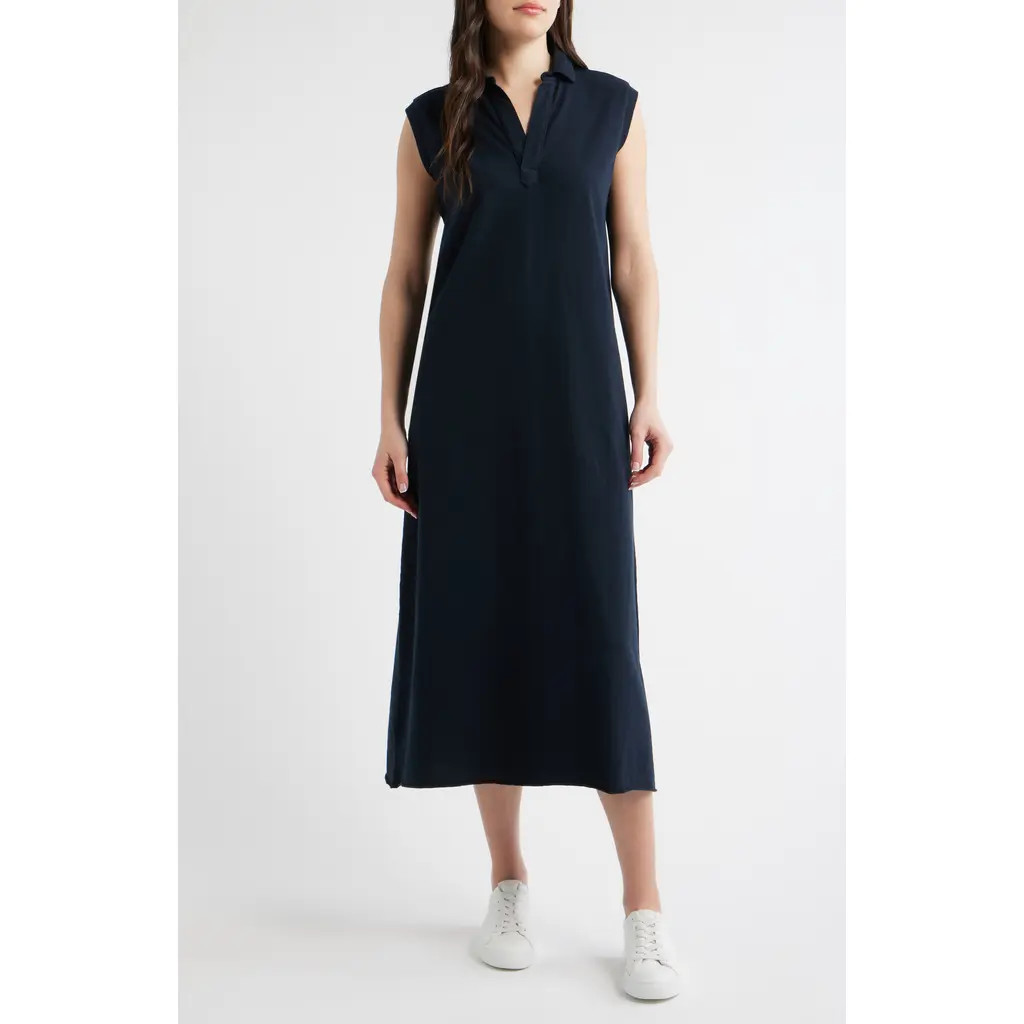 Frank & Eileen Lillian Polo Maxi Dress in British Royal Navy at Nordstrom, Size Large | Nordstrom