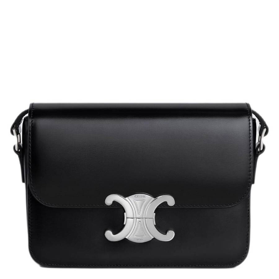 250Shiny Calfskin Teen Triomphe Bag In Black | Jomashop.com & JomaDeals.com