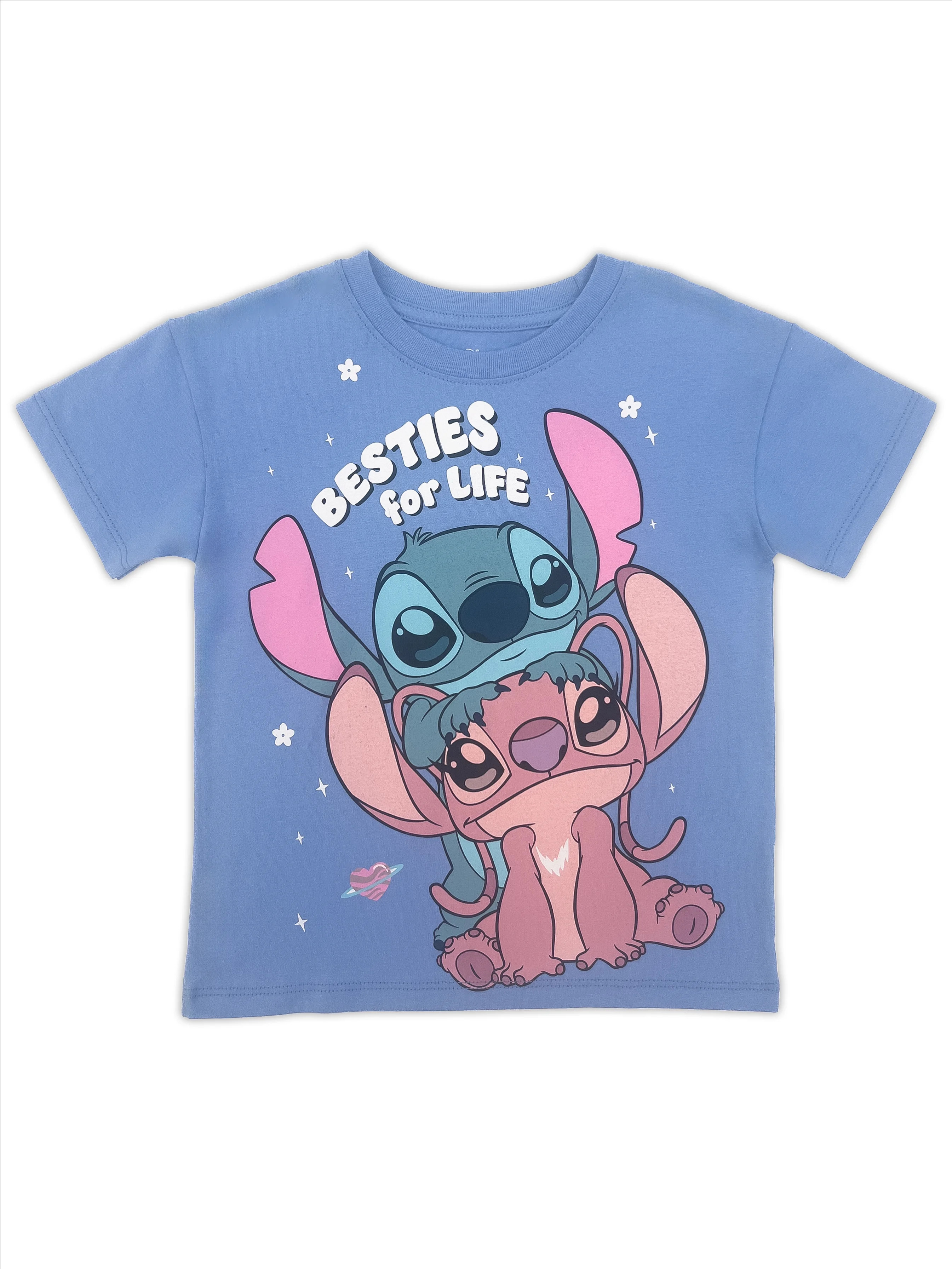 Disney Lilo and Stitch Toddler Graphic Crewneck Tee with Short Sleeves, Sizes 12M-5T | Walmart (US)