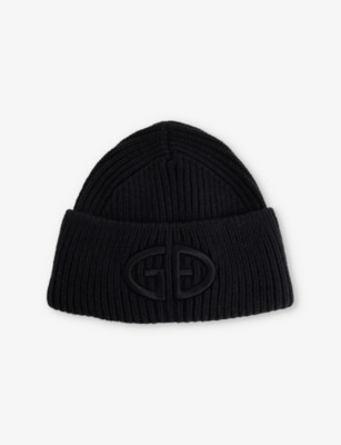 Valerie brand-embroidery knitted beanie | Selfridges