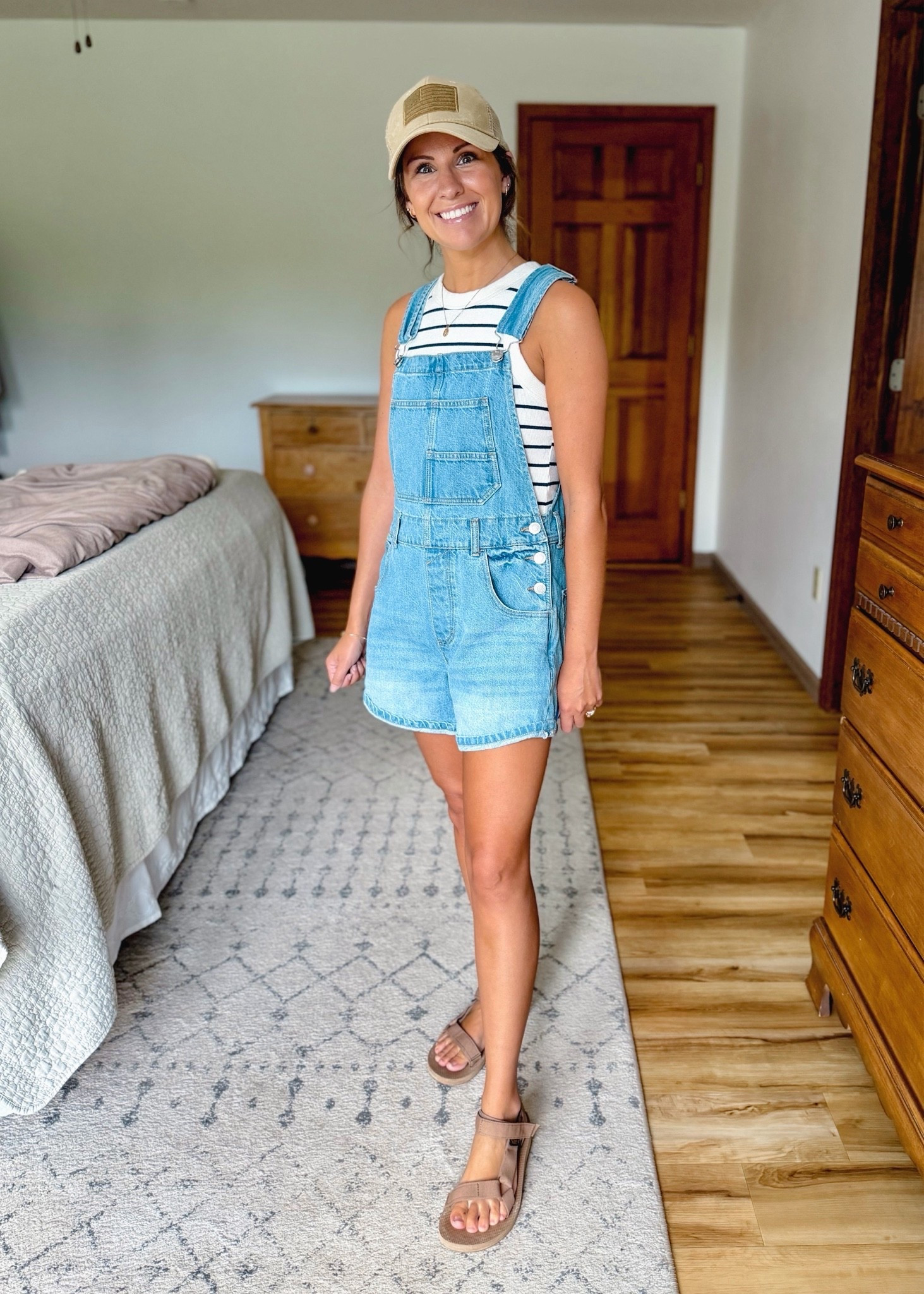 my overalls are size xs (100% organic cotton!) and my striped tank is older—linked similar ones. My Tevas are size 6.

#LTKPetite #LTKSeasonal #LTKmomlife