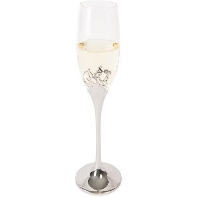 Pavilion Gift Company - Best Man - 8 oz Champagne Flute with Zinc Stem - Drinkware | Target