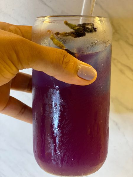 Butterfly Pea Tea Sparkling Lemonade
Pretty Drinks Mocktail Glass Straws Amazon

#LTKhome #LTKunder50