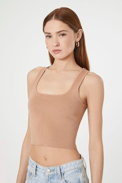 Sweater-Knit Cutout Tank Top | Forever 21 (US)