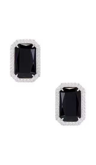 Hope Gemstone Earring in Black | Revolve Clothing (Global)