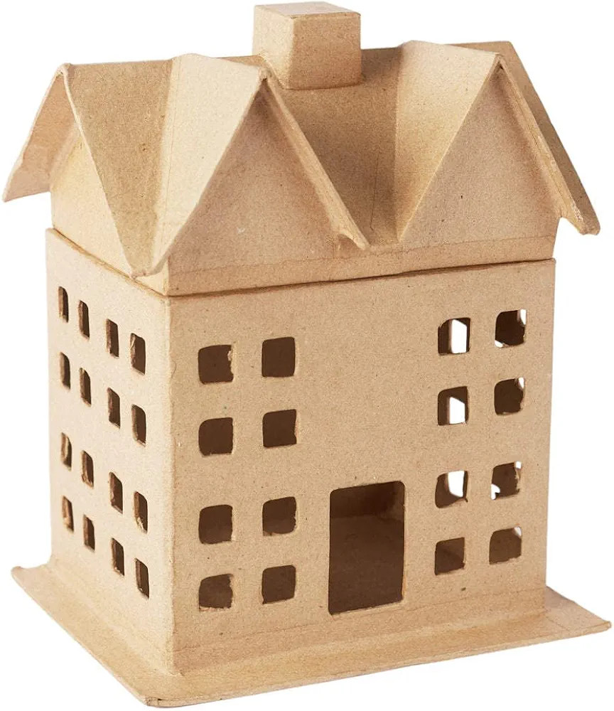 Factory Direct Craft Paper Mache Saltbox House Box - DIY Holiday Crafts & Decorations - Unfinishe... | Amazon (US)