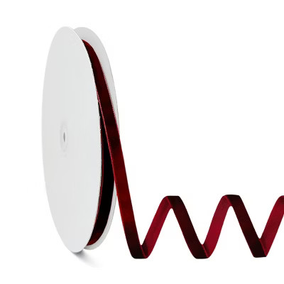 Wrapables 3/8 Inch Christmas Velvet Ribbon for Gift Wrapping, Wedding Decorations, Hair Bows, Cra... | Target