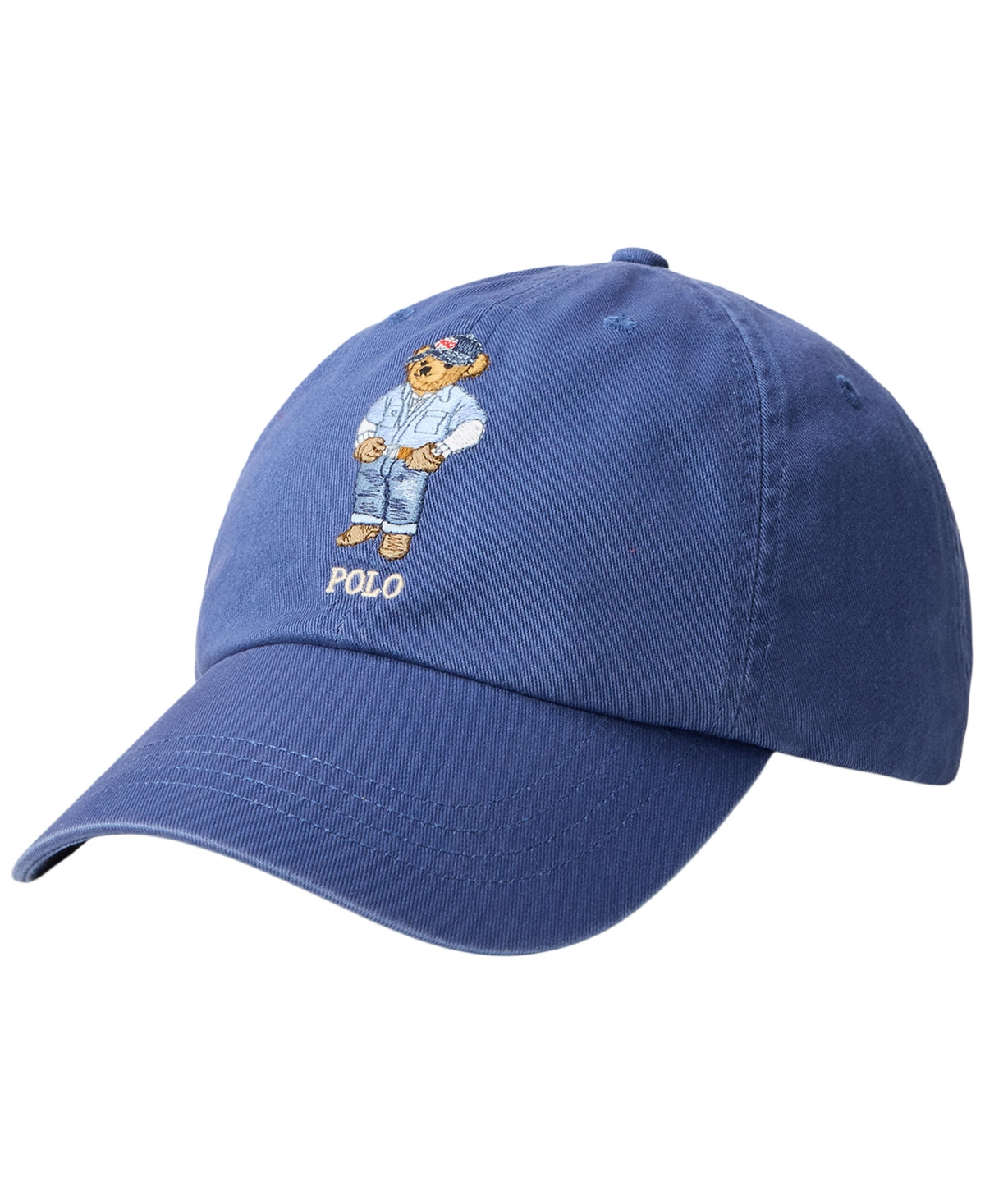 Polo Ralph Lauren Men's Ventilating Embroidered Polo Bear Twill Ball Cap - Light Navy | Macy's