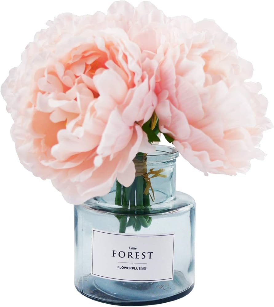 Tinsow Artificial Peony for Home Decoration, 5 Pcs Faux Peonies with Stems, Silk Flowers Bouquet ... | Amazon (US)