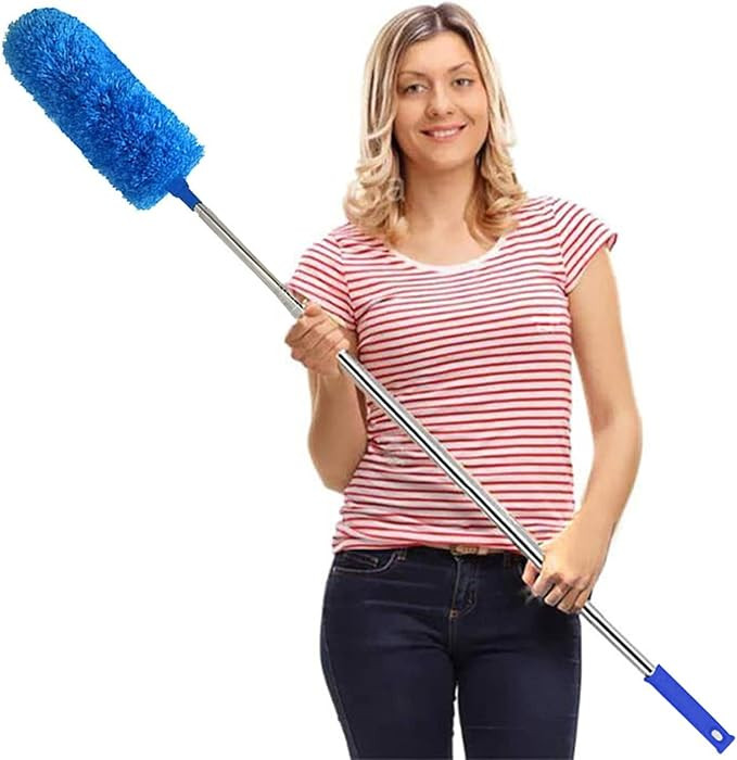 DELUX Microfiber Feather Duster Extendable Duster with 100 inches Extra Long Pole, Bendable Head ... | Amazon (US)