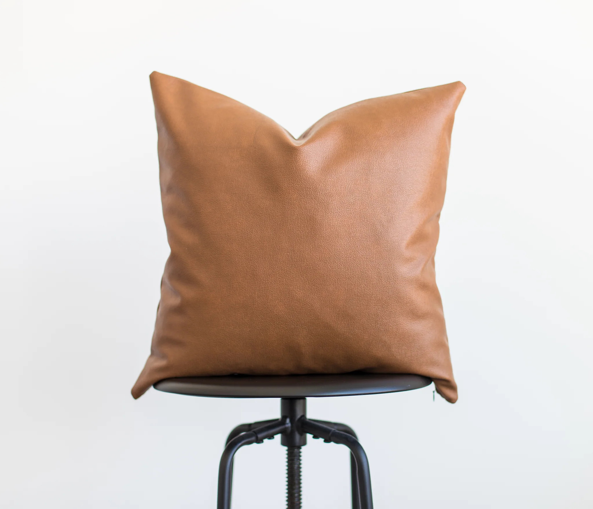 Milo - 2 Pack - Faux Leather Pillow Cover | Woven Nook