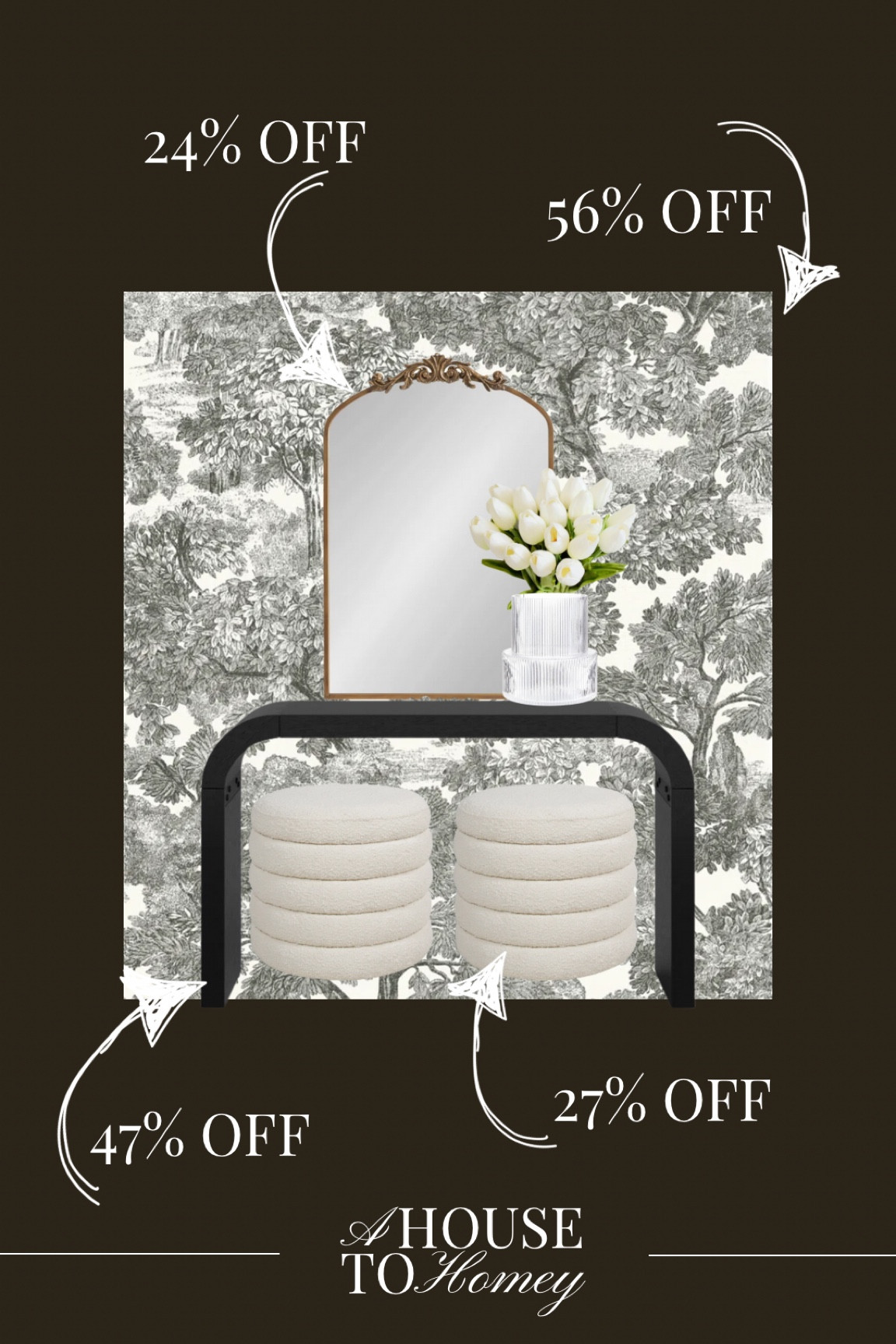Wayfair has a spring sale going on right now with everything up to 70% off!! 

Wayfair sale
Spring sale
Spring furniture sale
Entry way furniture 
Wallpaper
Vintage wallpaper
Neutral wallpaper
Black and white wallpaper
Console table
Black console table
Ottoman
Boucle ottoman
White Boucle ottoman 
Faux tulips
Gold mirrorr

#LTKSaleAlert #LTKHome
