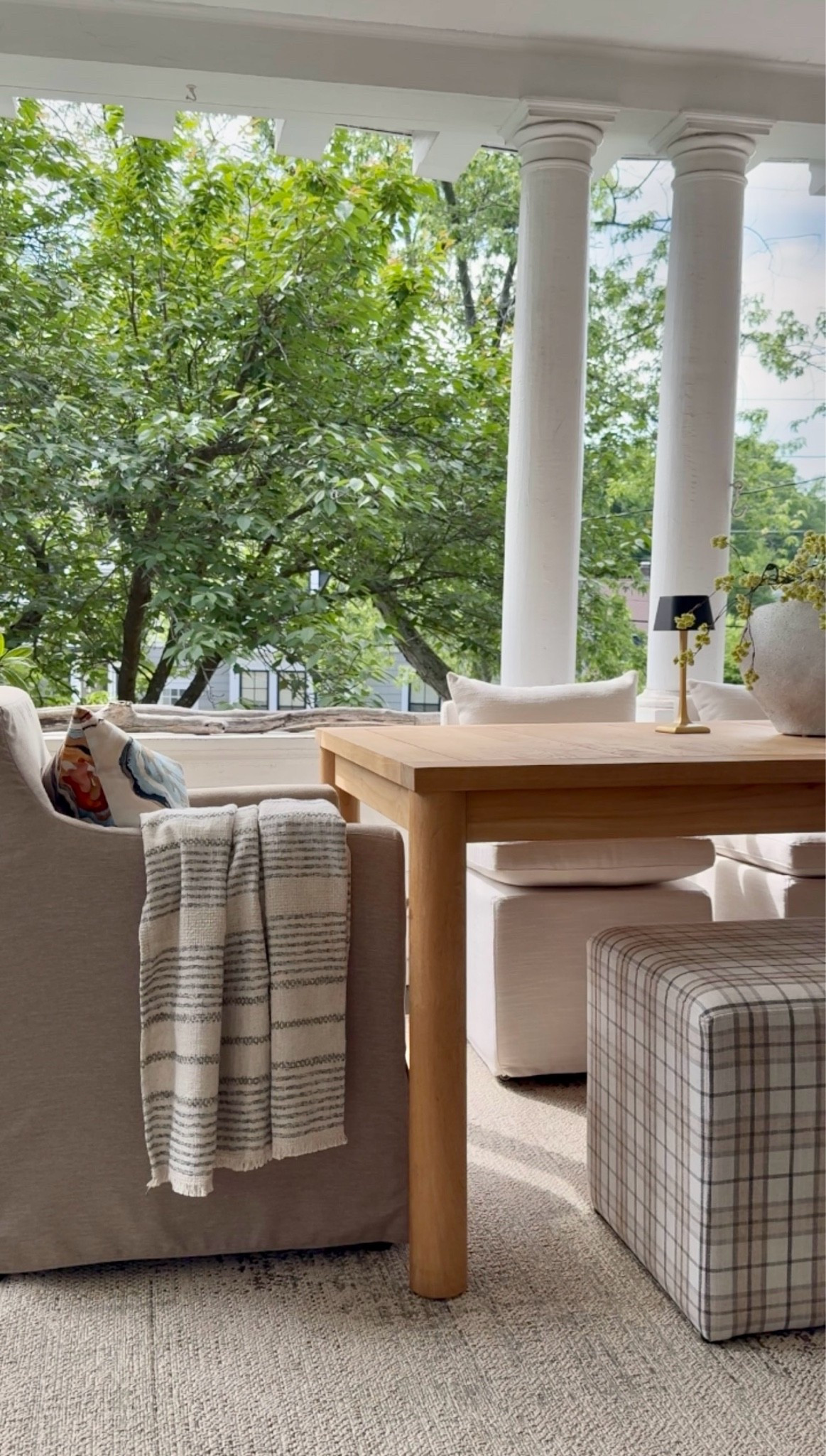 #ad
An outdoor rug is so much more than a finishing touch. It helps define the space, adds texture, and brings a sense of warmth and softness under your feet. It’s often the foundation that ties an entire design together.
I couldn’t be happier with this beautiful outdoor rug from Wayfair. It instantly made our porch feel more inviting, comfortable, and complete, the perfect spot to enjoy summer days! 

#WayfairPartner, #wishyouwerehere, #outdoor, #wayfair , @Wayfair

#LTKSeasonal #LTKSaleAlert #LTKHome