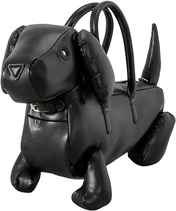Women PU Leather Unique Novelty Dog Shaped Crossbody Shoulder Bag Handbag Purse | Amazon (US)