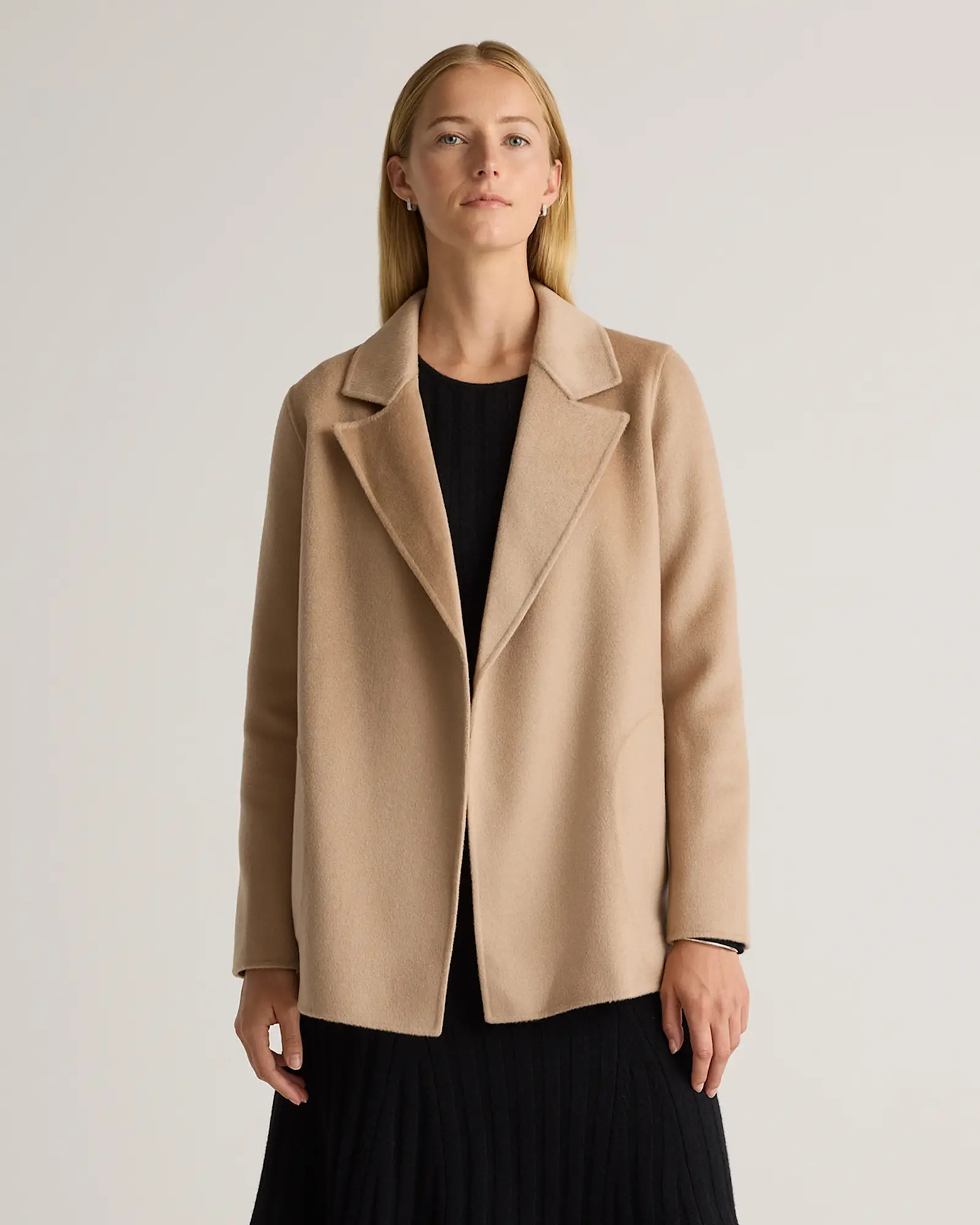 100% Mongolian Cashmere Double-Faced Open Blazer | Quince