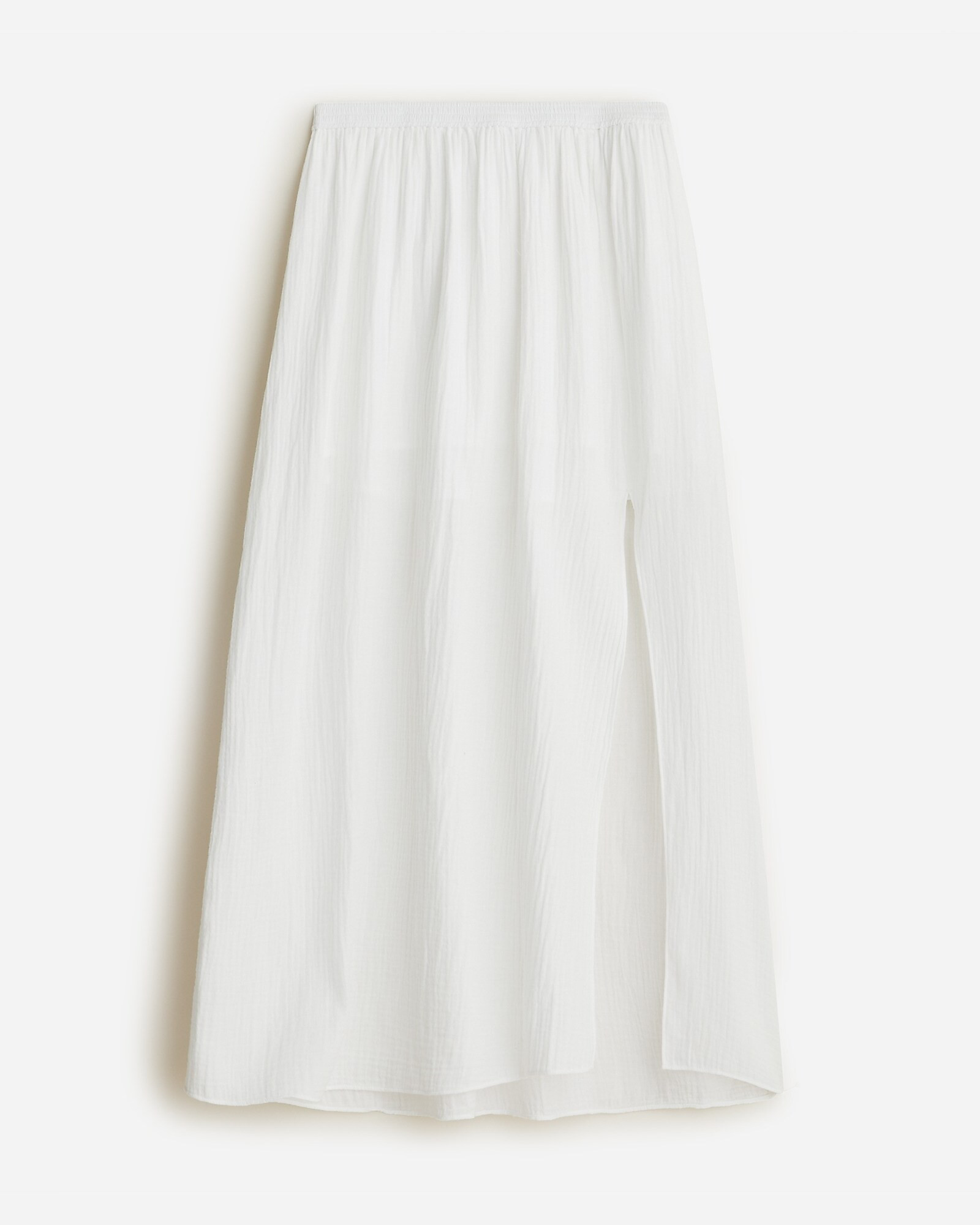 Side-slit soft gauze maxi skirt | J. Crew US