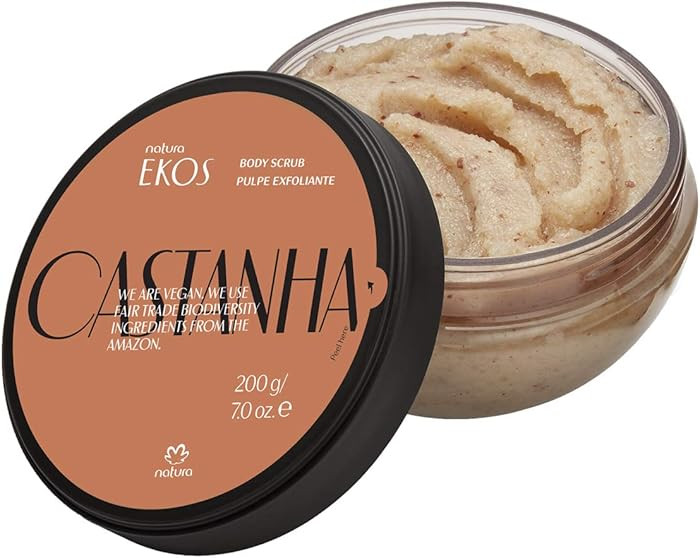 Natura Ekos Castanha Body Scrub – Exfoliating Sugar & Brazil-nut Oil Body Polish – 100% Vegan... | Amazon (US)