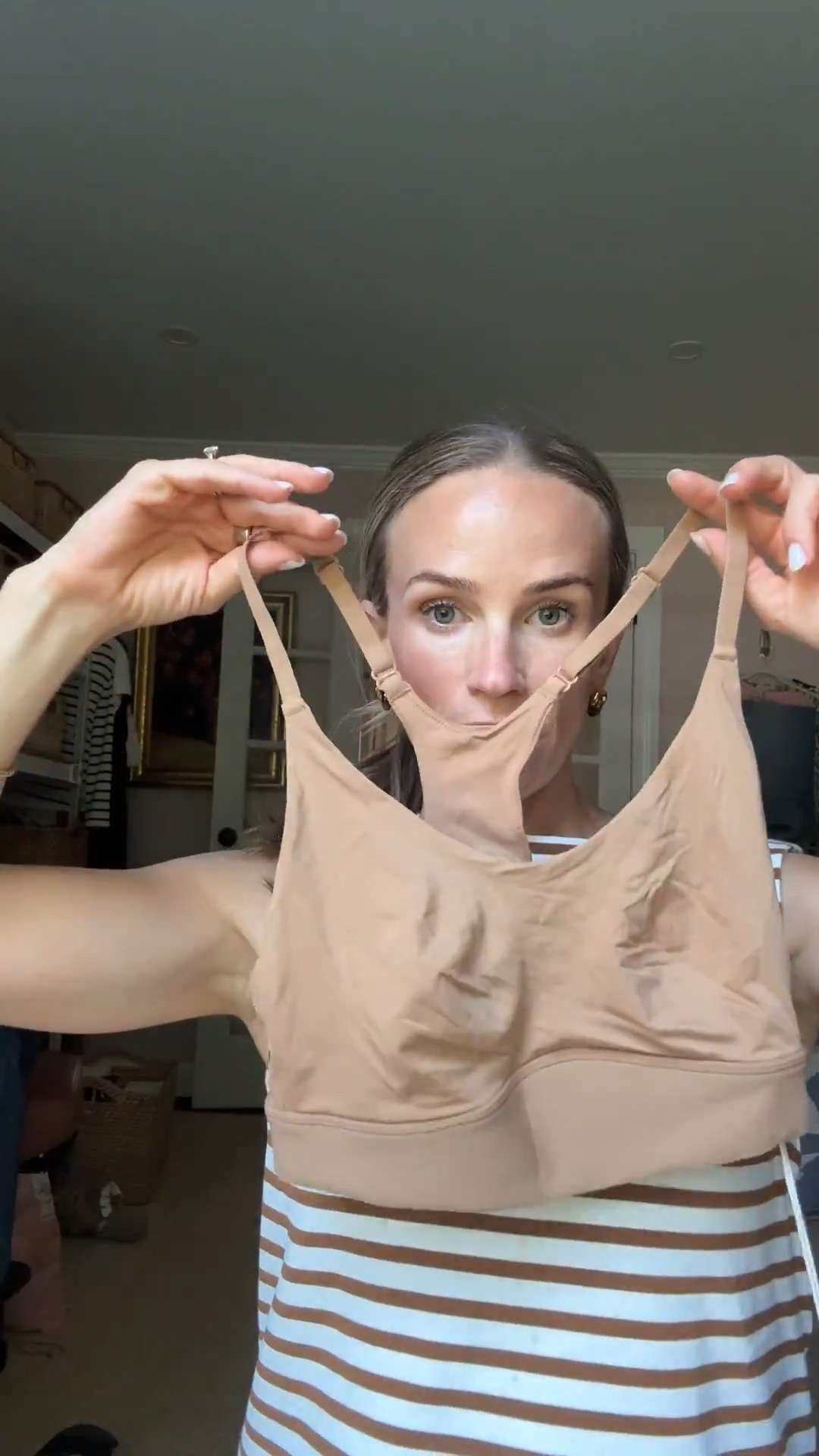 These bra's are from @Harper Wilde . I am wearing a size small in all three.

They feel really soft and more substantial than ones I currently own.

#LTKmomlife #LTKOver40 #LTKPetite