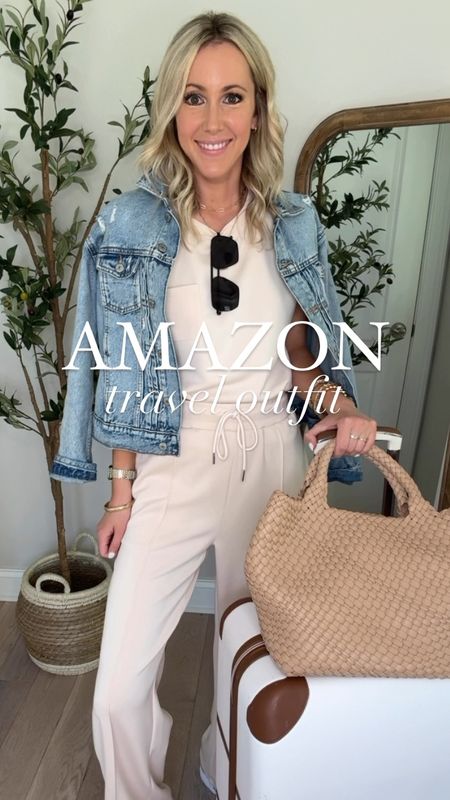 Amazon Travel Outfit! This designer inspired set is a 10/10! So comfy, yet elevated and on trend! Perfect for travel and errands! Style separately or as a matching set! 7 colors available, sizes S- XL. Wearing S in apricot.

Lounge set, Amazon outfit, two piece set, two piece outfit, matching set, designer inspired, mom outfit, mom style, vacation outfit, travel outfits, elevated casual, summer outfit idea, tracksuit, sweatsuit 

#LTKFindsUnder50 #LTKStyleTip #LTKTravel