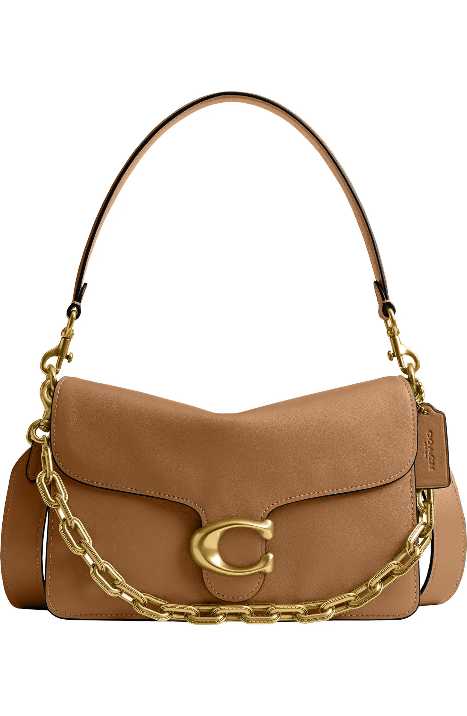 Tabby Chain Smooth Leather Shoulder Bag | Nordstrom