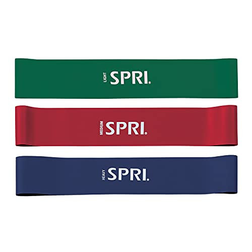 SPRI Mini Loop Bands Kit, Set of 3 - Light, Medium, Heavy Resistance Bands for Lower Body Workouts, Toning Muscles, and Exercise | Amazon (US)