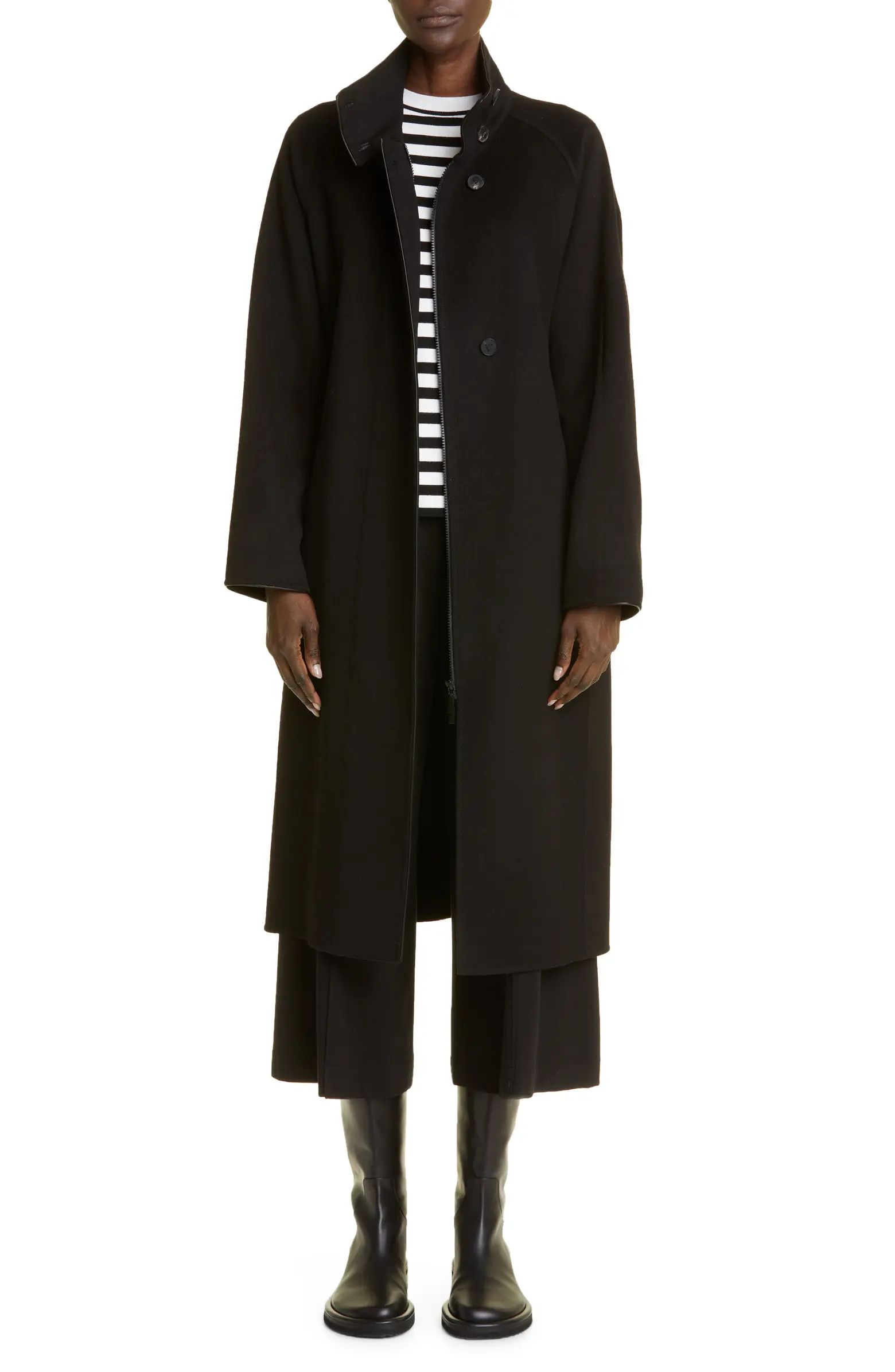 Stand Collar Wool & Cashmere Coat | Nordstrom