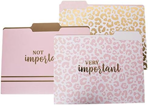 Graphique Designer “Very Important” File Folders | Set of 9 (3 Designs) | Letter Size Organizers | D | Amazon (US)