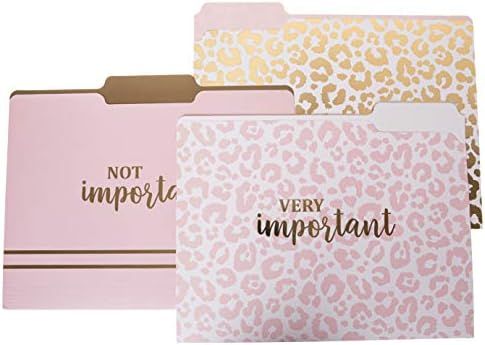 Graphique Designer “Very Important” File Folders | Set of 9 (3 Designs) | Letter Size Organizers | D | Amazon (US)