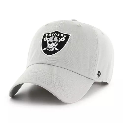 ‘47 Men's Las Vegas Raiders Cleanup Gray Adjustable Hat | Dick's Sporting Goods