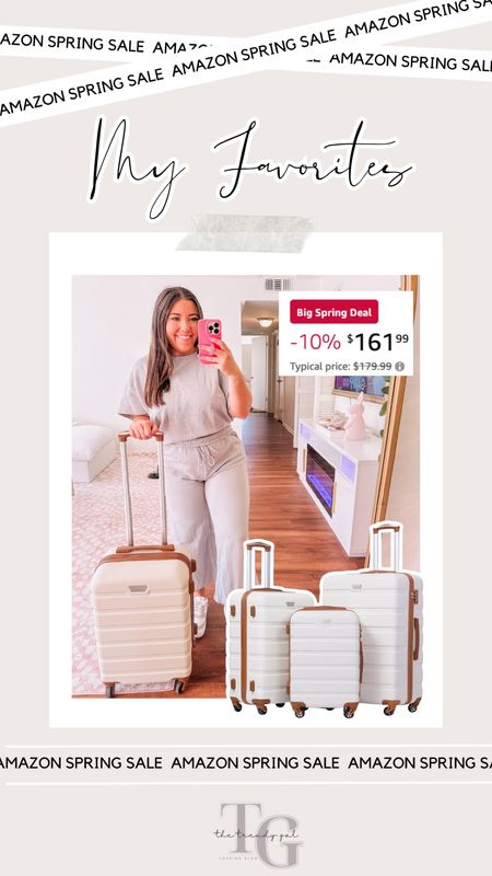 My favorite luggage set is on sale! I’ve had mine for a year now and it still looks brand new! The only luggage I use for trips! 🙌🏻 #amazon

#LTKitbag #LTKsalealert #LTKtravel