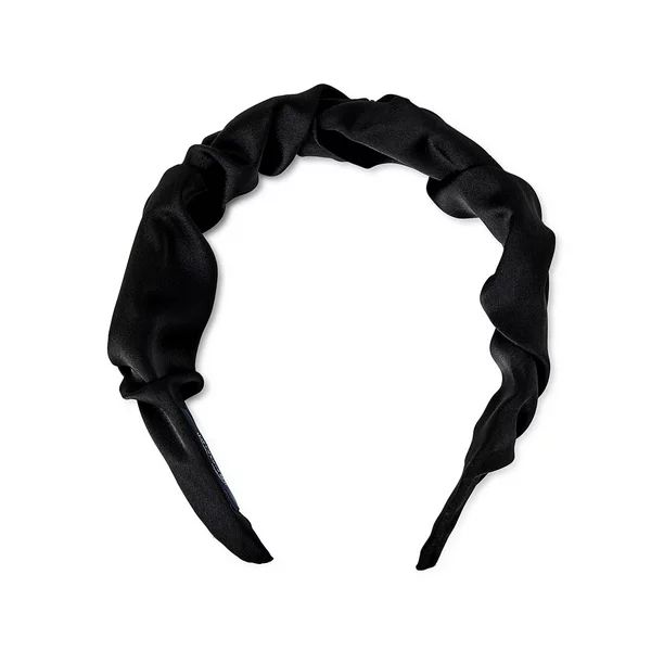 Scoop Women’s Ruffled Headband, Soft Headband, Ruffled and Soft Material, Black Headband - Walm... | Walmart (US)