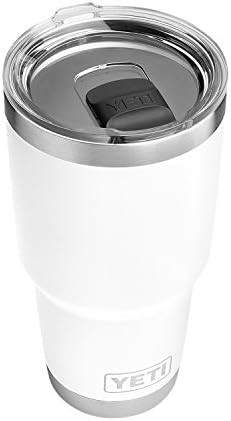 Amazon.com: YETI Rambler 30 oz Stainless Steel Vacuum Insulated Tumbler w/MagSlider Lid, White : ... | Amazon (US)