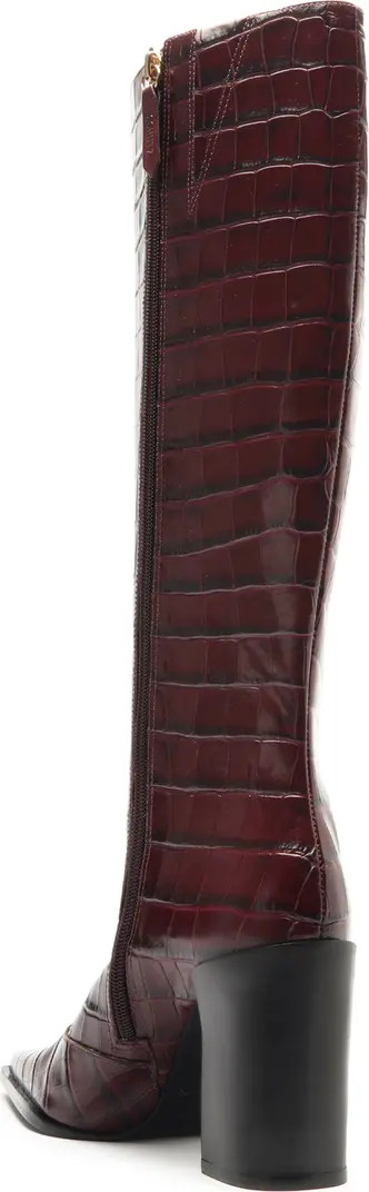 Schutz Raffaela Up Block Pointed Toe Knee High Boot (Women) | Nordstrom | Nordstrom