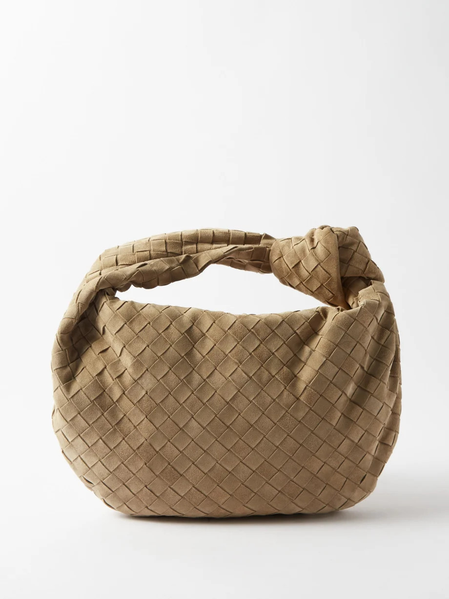 Jodie Teen suede Intrecciato-leather shoulder bag | Bottega Veneta | Matches (US)