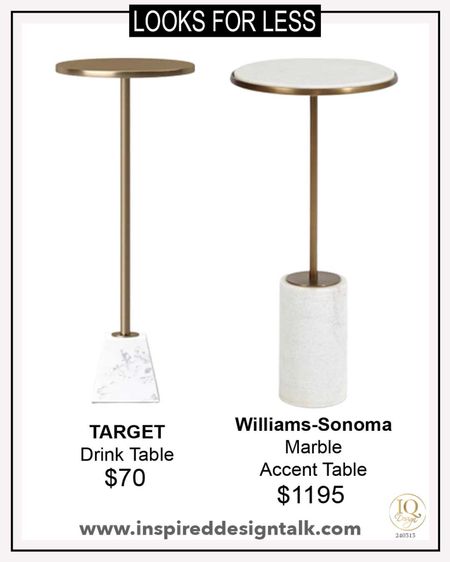 Looks for less target drink table, accent tables, gold and marble table, living room decor, target finds

#LTKhome #LTKstyletip #LTKover40