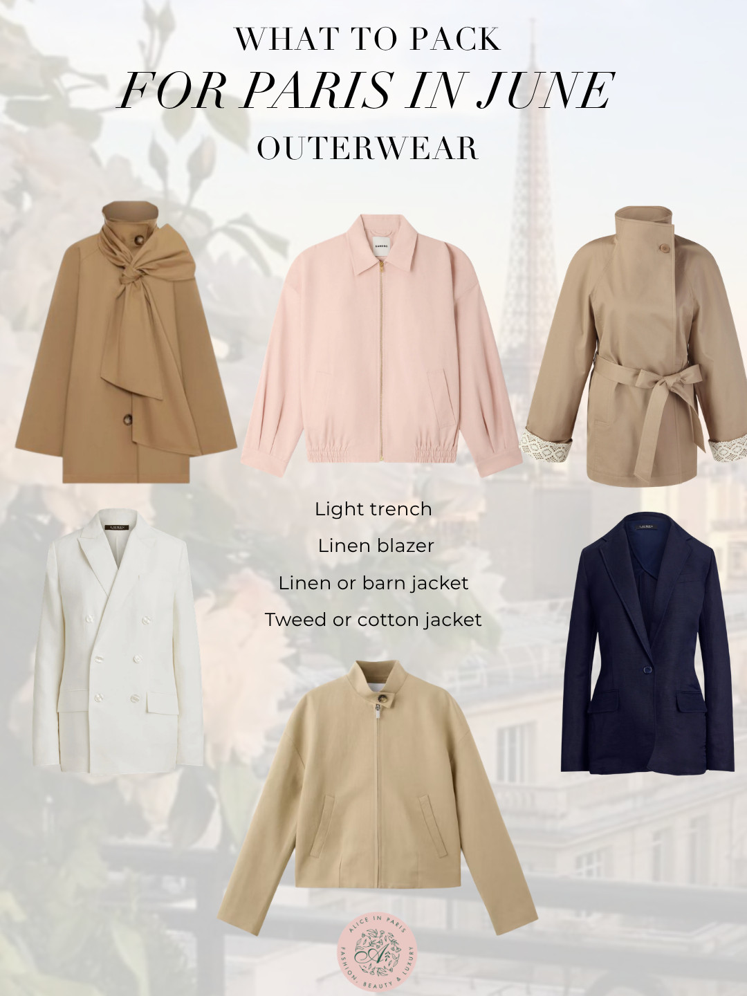 what to pack in paris in june 

 