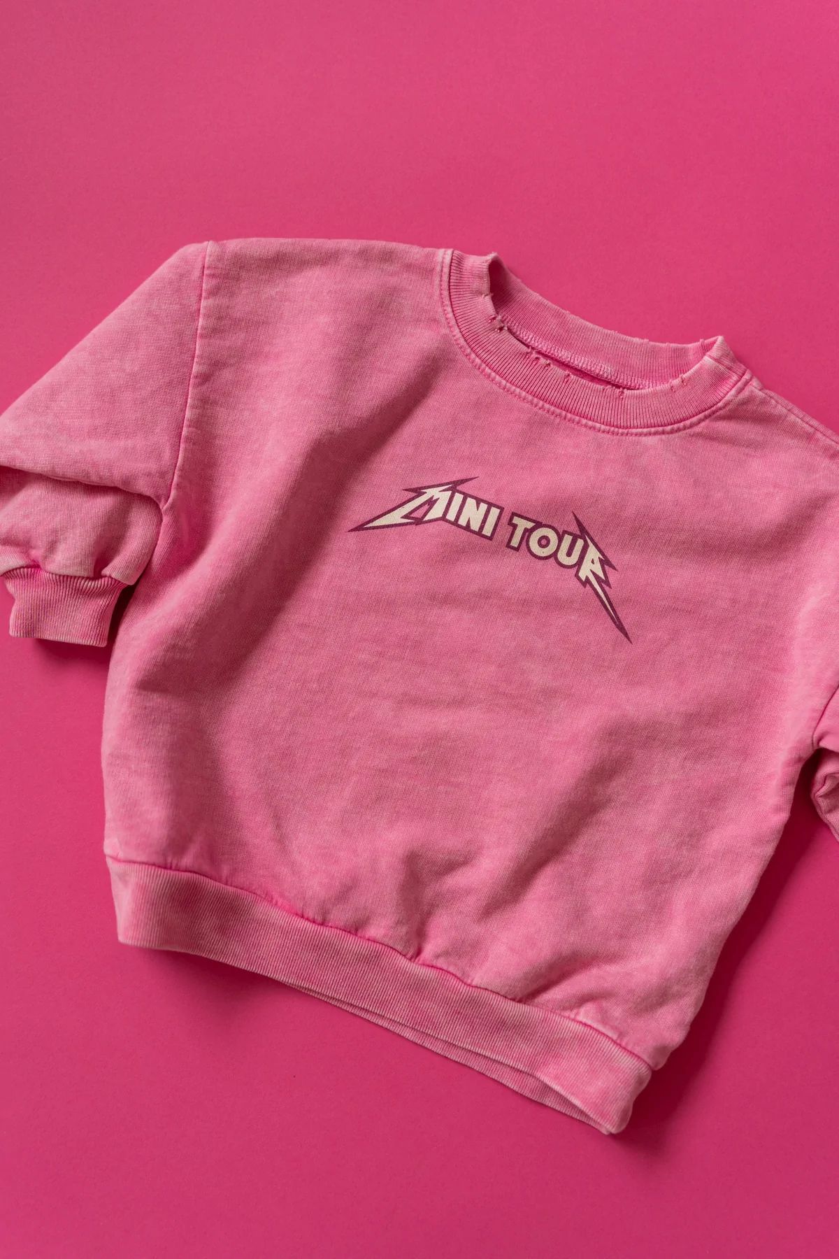 Mini Tour Kid's Sweatshirt in Pink | Jean and June