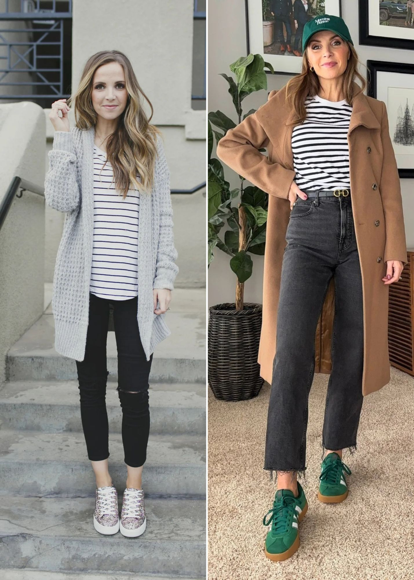 Outfit update with striped tee + black jeans // how to accessorize to update pieces already  in your closet 

#LTKSeasonal #LTKStyleTip