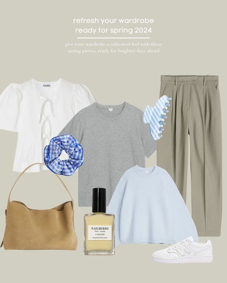 A Fresh Spring Wardrobe 🌼

GANNI, Arket, H&M, Nailberry, New Balance, Blouse, White Blouse, Grey T-Shirt, Grey Tee, Oversized Tee, Boxy Tee, Trousers, Ankle Length Trousers, Greige, Beige Trousers, Work Trousers, Baby Blue, Light Blue, Alpaca Blend, Knit, Jumper, Cosy, Claw Clip, Scrunchie, Nail Polish, Pastel Yellow, Pastel Colours, Shoulder Bag, Suede Bag, Leather Bag.

#LTKSeasonal #LTKeurope #LTKstyletip