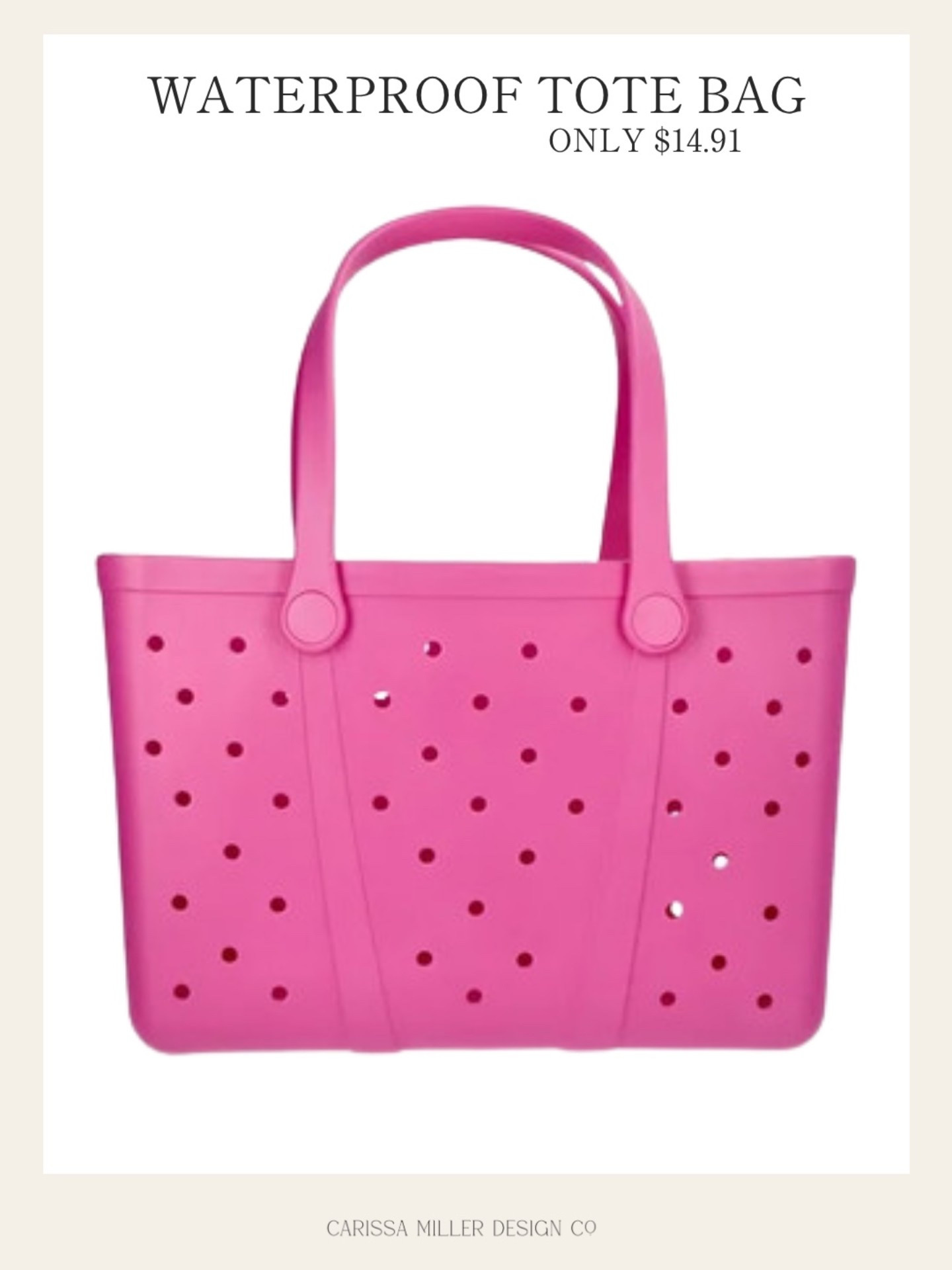 Obsessed with this waterproof tote bag.
