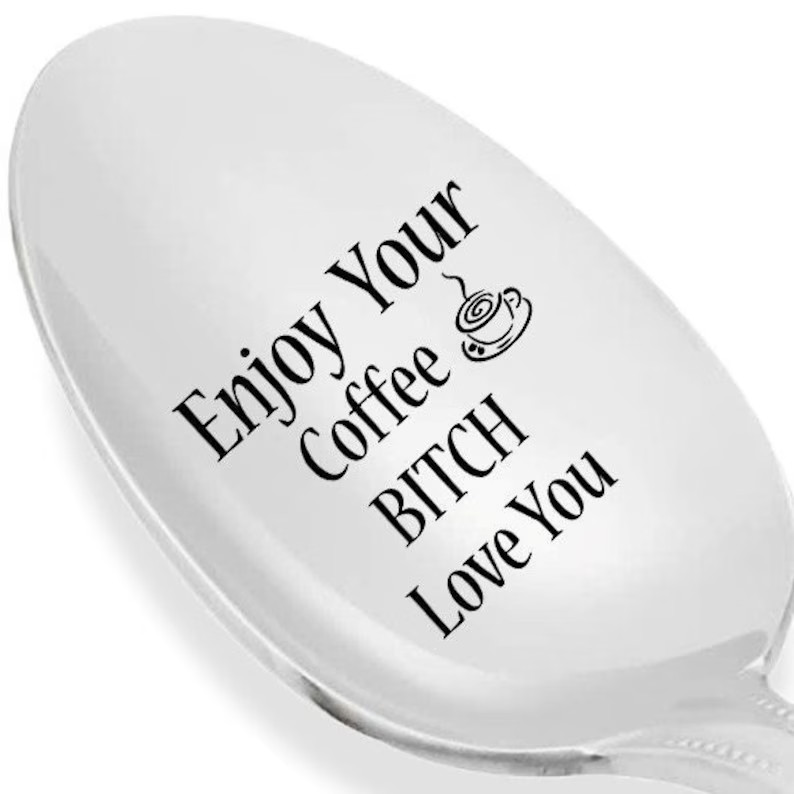 Coffee Lover Giftenjoy Your Coffee Bitch Love You Engraved - Etsy | Etsy (US)