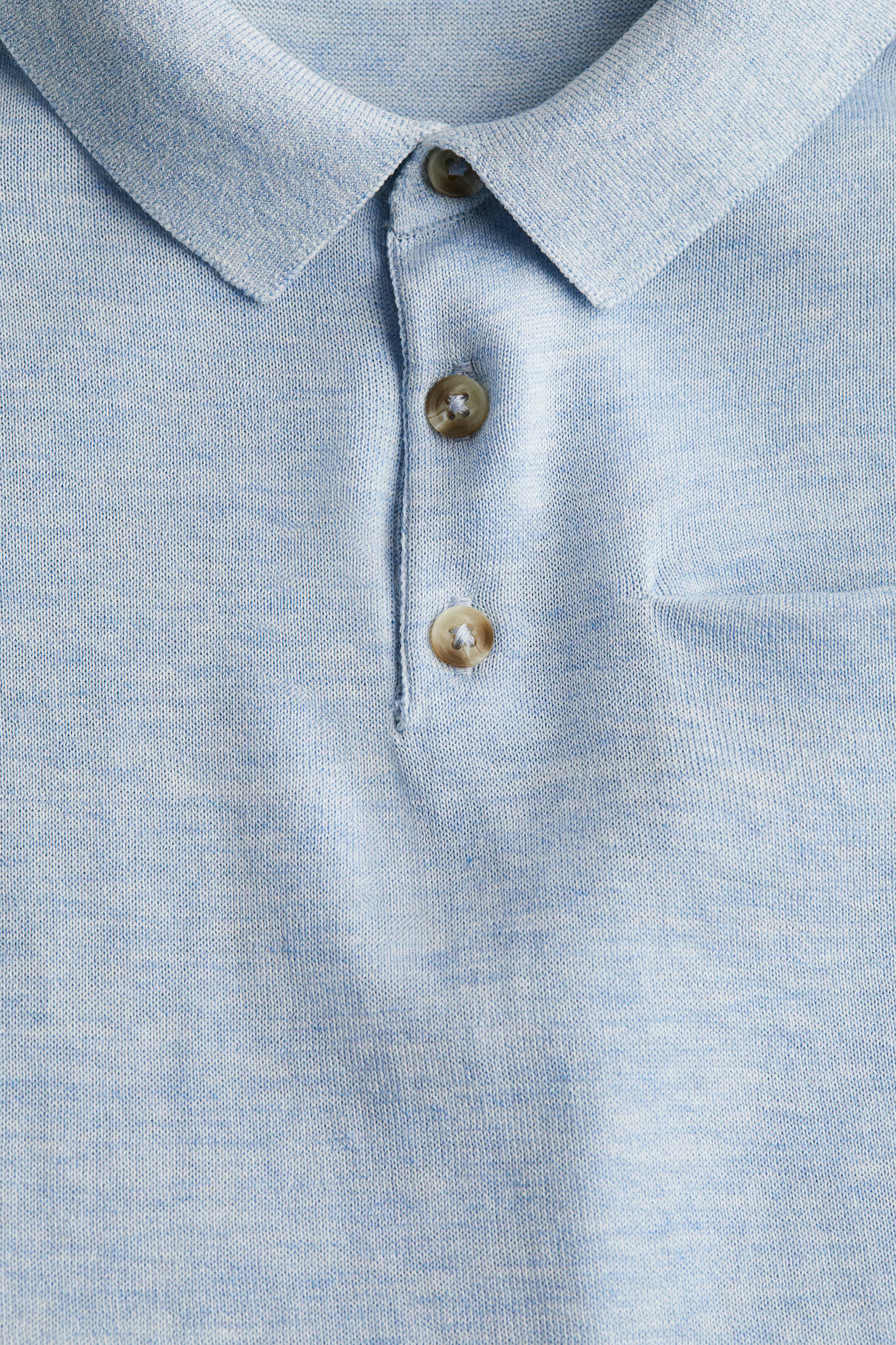 Silk-blend Polo Shirt - Light dusty blue - Kids | H&M US | H&M (US + CA)