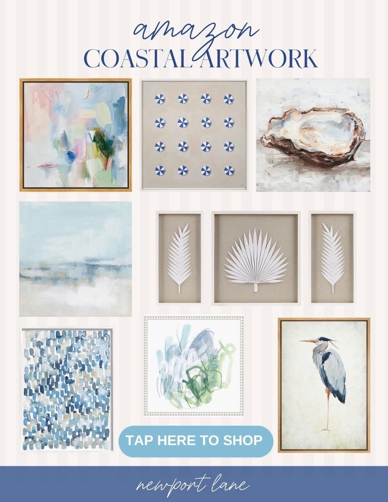 These Amazon coastal artwork picks bring beachy vibes and blue and white style to any room with effortless, designer-inspired flair. I love how they instantly elevate walls with seaside scenes, abstract blues, and coastal charm. 



#LTKU #LTKHome #LTKSaleAlert
