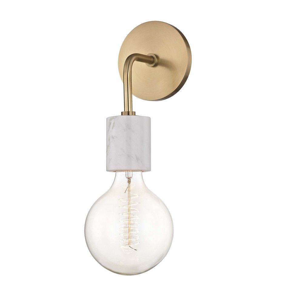 Asime 1-Light Wall Sconce Aged Brass - Mitzi by Hudson Valley | Target