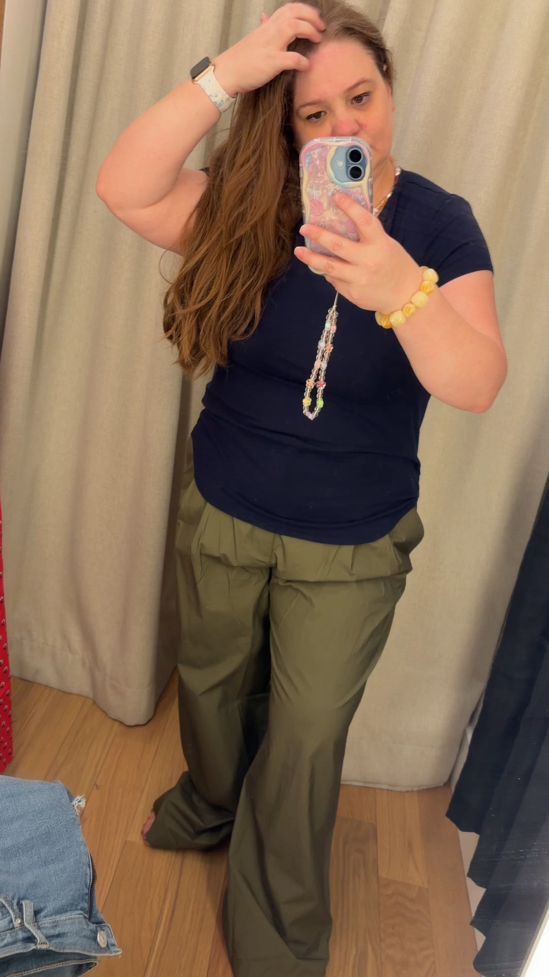 Obsessed with the fit on these Madewell pants, just needs a quick hem moment. Thats the petite tax for ya 🫠

#LTKPetite #LTKMidsize