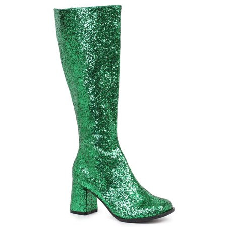 Women s Green Glitter Gogo Boots | Walmart (US)