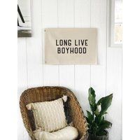 Long Live Boyhood Flag, Nursery Wall Decor, Art Pennant Banner, Kids Room Decor | Etsy (US)