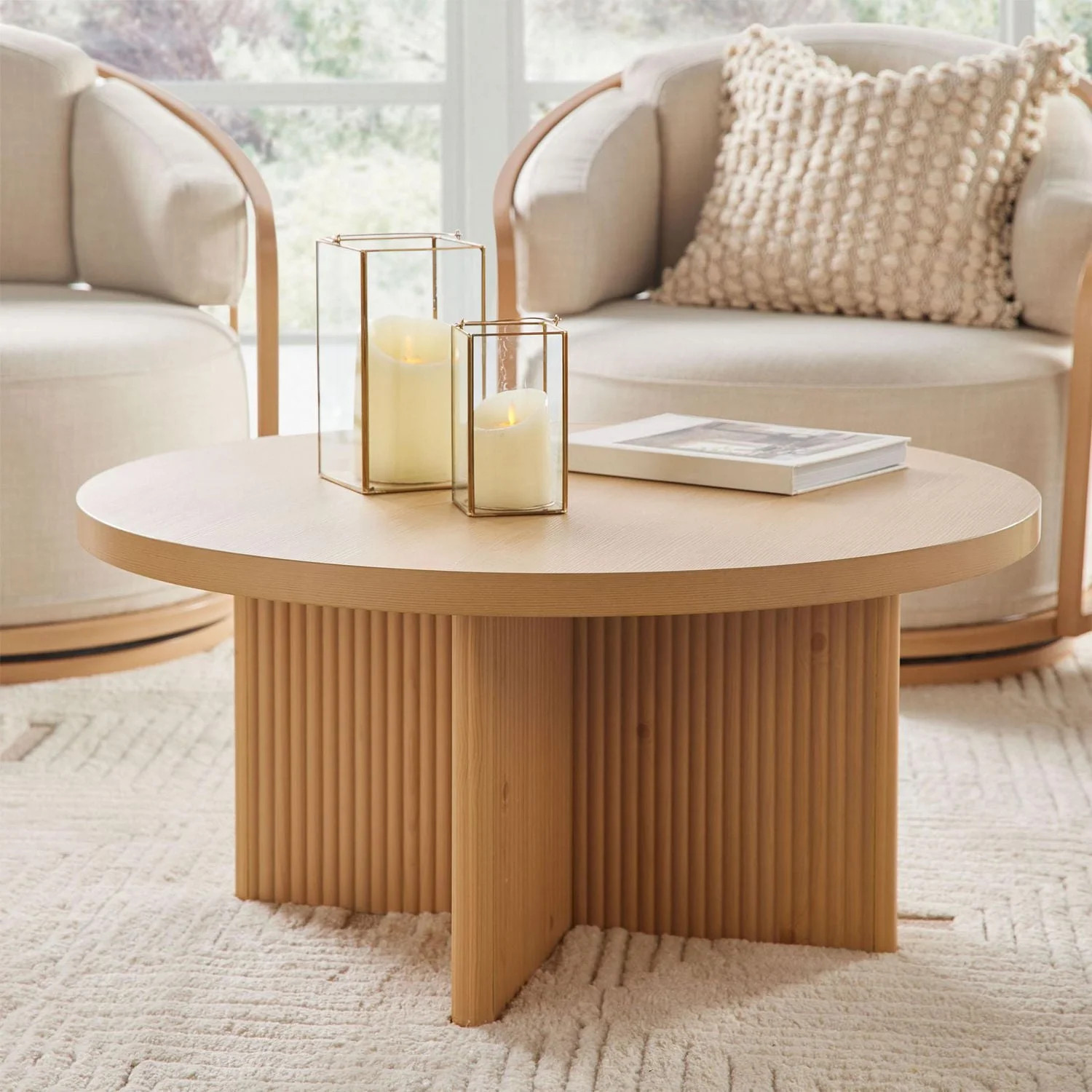 Better Homes & Gardens Lillian Fluted Coffee Table, Unique modern fluted design. | Walmart (CA)