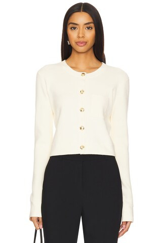 Favorite Daughter The Quinn Cardigan in Cream from Revolve.com | Revolve Clothing (Global)